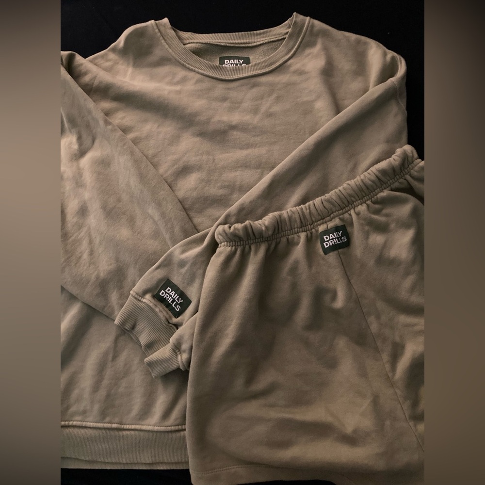 Daily Drills Sweat Set in Matcha